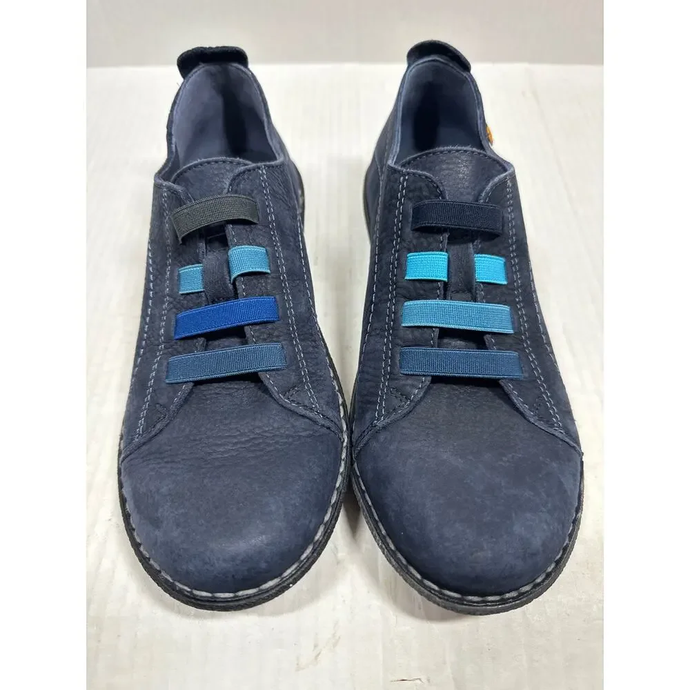 Jungla Shoes Women’s Blue Casual Mary Jane Elastic Strappy Sneakers Size 37